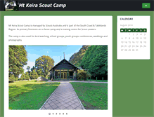 Tablet Screenshot of mtkeirascoutcamp.com.au